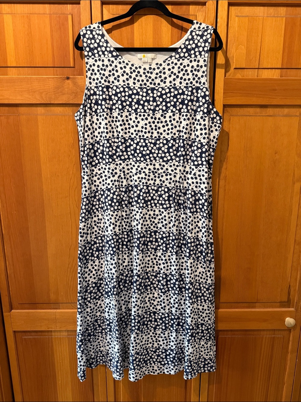Boden Jersey Sleeveless Floral Tank Midi Dress